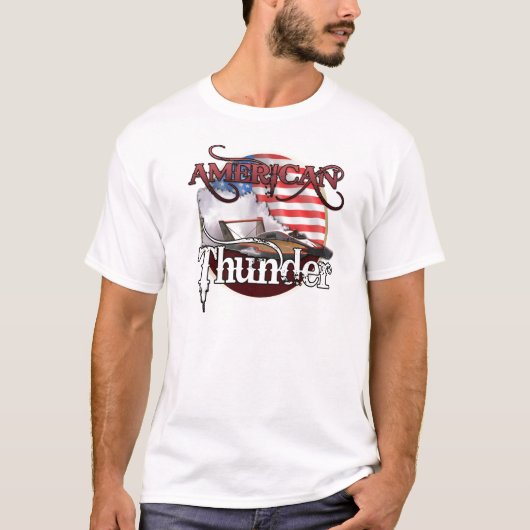 Amerikaanse Thunder Hydroplane T-Shirt (Voorkant)
