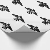 Amerikaanse Thunderbird Totem Cadeaupapier (Hoek)