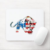 Amerikaanse tijger muismat (Met muis)