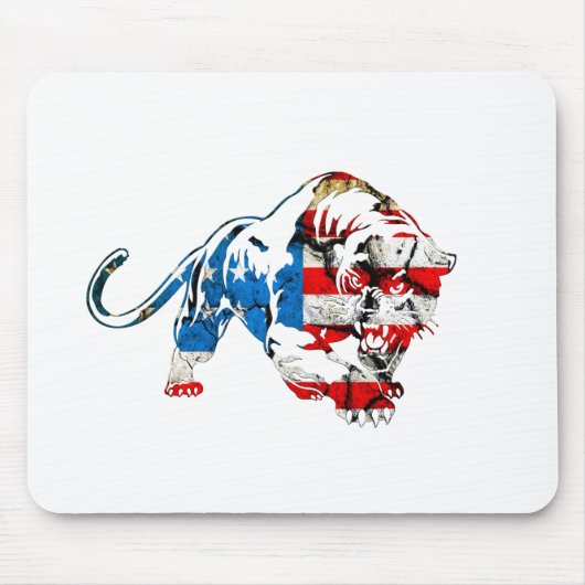 Amerikaanse tijger muismat (Voorkant)