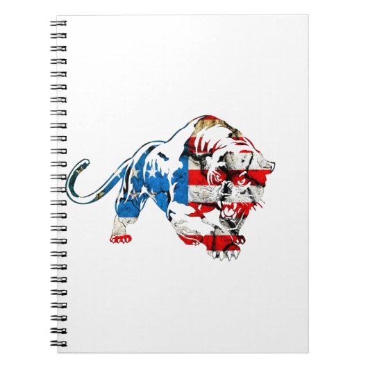 Amerikaanse tijger notitieboek (Voorkant)