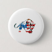Amerikaanse tijger ronde button 5,7 cm (Voorkant)