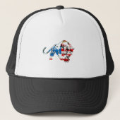 Amerikaanse tijger trucker pet (Voorkant)