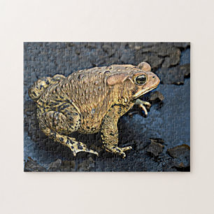 Amerikaanse Toad Digital Art Legpuzzel