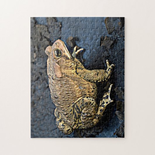 Amerikaanse Toad Digital Art Legpuzzel (Verticaal)