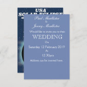 Amerikaanse toneelposter Solar Eclipse 2017 Kaart (Voorkant / Achterkant)