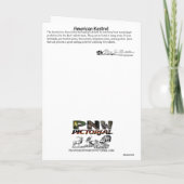 Amerikaanse torenvalk Pacific Northwest bedankkaar Bedankkaart (Achterkant)