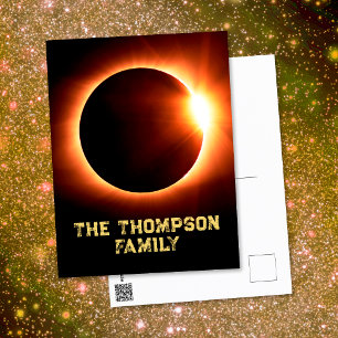 Amerikaanse Totale Zonsverduistering 8 april 2024 Briefkaart