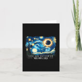  Amerikaanse totaliteit Sterrennacht Eclipse Sol Kaart (Voorkant)