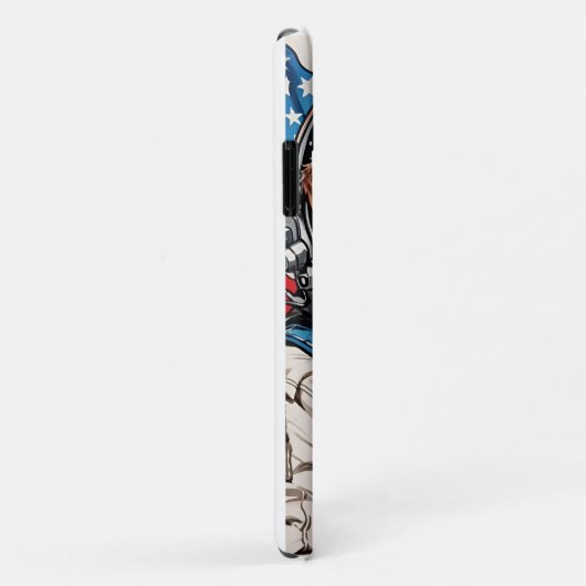 Amerikaanse traditionele hondentekening Case-Mate iPhone case (Achterkant/rechts)