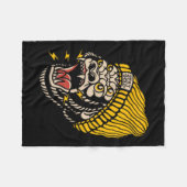 Amerikaanse traditionele Tattoo gorilla alternatie Fleece Deken (Voorkant (Horizontaal))