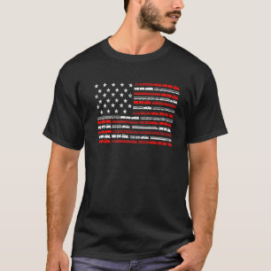 -Amerikaanse tramlijnen met tractoren T-shirt