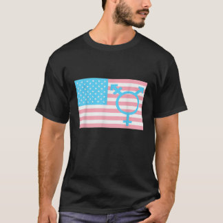 Amerikaanse Trans Gender Sign Pride Transexual Ame T-shirt