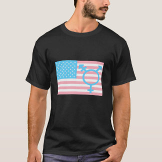 Amerikaanse Trans Gender Sign Pride Transexual Ame T-shirt