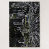 Amerikaanse treinen legpuzzel (Verticaal)