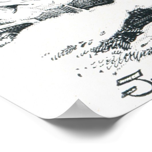 Amerikaanse treinmachinist poster (Hoek)