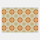 Amerikaanse Tribal Native Naadloze Patroon Set NO2 Inpakpapier Vel (Voorkant)