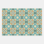 Amerikaanse Tribal Native Naadloze Patroon Set No3 Inpakpapier Vel (Voorkant 3)