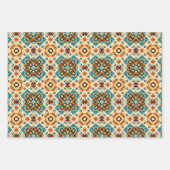 Amerikaanse Tribal Native Naadloze Patroon Set No3 Inpakpapier Vel (Voorkant 2)