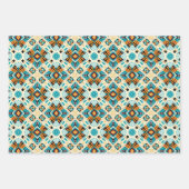 Amerikaanse Tribal Native Naadloze Patroon Set No3 Inpakpapier Vel (Voorkant)