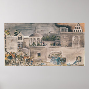 Amerikaanse troepen onder generaal Doniphan Poster