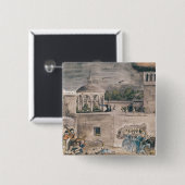 Amerikaanse troepen onder generaal Doniphan Vierkante Button 5,1 Cm (Voorkant /achterkant)