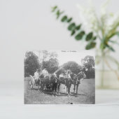 Amerikaanse trojka 1911 briefkaart (Staand voorkant)