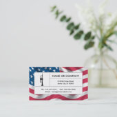 amerikaanse trompet visitekaartje (Staand voorkant)