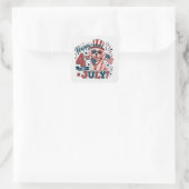 Amerikaanse trots 4 juli vierkante sticker (Tas)