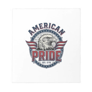 Amerikaanse trots Adelaar Vintage Patriottisch ont Notitieblok