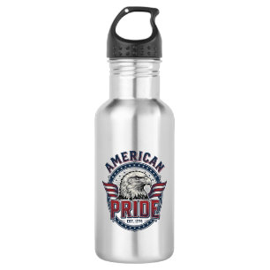 Amerikaanse trots Adelaar Vintage Patriottisch ont Waterfles