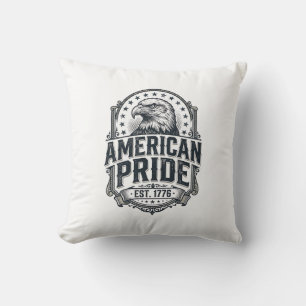 Amerikaanse trots adelaar vintage patriottisch shi kussen