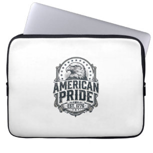 Amerikaanse trots adelaar vintage patriottisch shi laptop sleeve