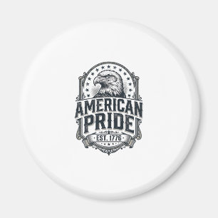 Amerikaanse trots adelaar vintage patriottisch shi magneet