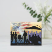 Amerikaanse trots briefkaart (Staand voorkant)