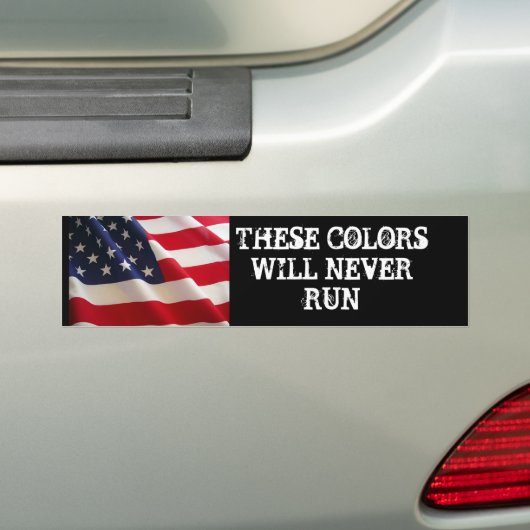 Amerikaanse trots bumpersticker (Op auto)