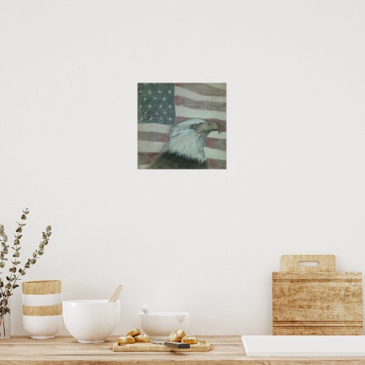 Amerikaanse trots Eagle Poster (Keuken)