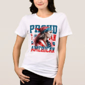 Amerikaanse trots en schoonheid Tri-Blend shirt (Voorkant)
