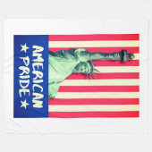 Amerikaanse trots fleece deken (Voorkant (Horizontaal))