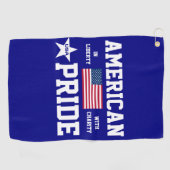 Amerikaanse trots     golfhanddoek (Horizontaal)