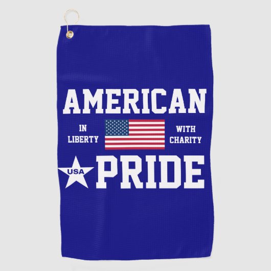 Amerikaanse trots     golfhanddoek (Voorkant)