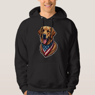 Amerikaanse trots Goud Retriever Vintage T-shirt