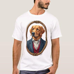 Amerikaanse trots Goud Retriever Vintage T-shirt 4