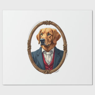 Amerikaanse trots Goud Retriever Vintage T-shirt 4 Cadeaupapier