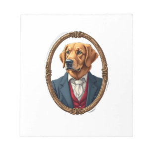 Amerikaanse trots Gouden Retriever Vintage T-shirt Notitieblok