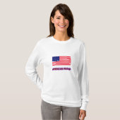 Amerikaanse trots Het museum Zazzle Sjabloon T-shirt (Voorkant volledig)