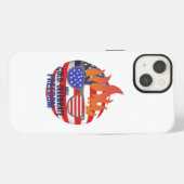 Amerikaanse trots iPhone hoesje (Achterkant horizontaal)