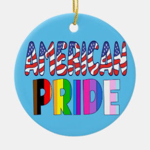 Amerikaanse trots - LGBTQ+ Amerika Pride Month 4 j Keramisch Ornament