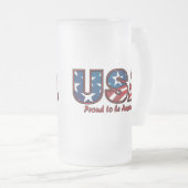 Amerikaanse trots matglas bierpul (Voorkant rechts)