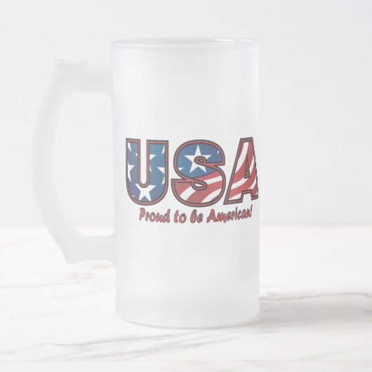 Amerikaanse trots matglas bierpul (Links)